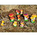Miniatyrbilde 5 av 5: 2X Miniatyr Sopp Figur Dekor Hode