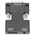 Miniatyrbillede 1 af 2: HD Multimedia Interface Hun til VGA Han Konverter med 3.5mm Lydkabel til Bærbare Computere, PCs og Skærme