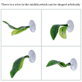 Miniatyrbild 3 av 3: Flytande Löv Hängmatta Betta Säng Hängmatta Form Löv för Akvarium Grön, 4 Enheter (1-pack)