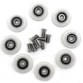 8 duschdörrsrullar (23 mm M5-skruv)