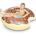 Miniatyrbild 5 av 5: Uppblåsbar Donut Badring för Barn och Vuxna Pool Float Lilo Leksaker Munk SimhjälpAA