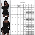 Miniatyrbillede 3 af 4: Dame Off Shoulder Langærmet Romper Shorts Flæse Jumpsuit Playsuit