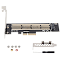 Pikkukuva 2 / 3: Adapterikortti MKey NVMe M.2 - PCIE4X Nopea Hyvä Suorituskyky SSD-Laajennuskortti