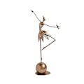 Miniatyrbillede 3 af 5: Dansende Skulptur Abstrakt Resin Statue Kunsthåndværk Moderne Graciøse Dansebevægelser Samlerobjekt Figur