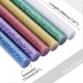 Pikkukuva 2 / 5: Liimapuikot 11 x 200mm Bling Värikkäät Kuumasulateliimapuikot 20 KPL Sekalaisia Hiusten Värejä DIY Kuumaliimapistoolin Koristeluaskarteluihin