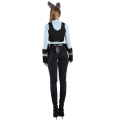 Miniatyrbild 3 av 5: Zootopia Bunny Cosplay Judy Hopps Kostym komplett set Halloween Fancy Dress Karneval Kostym för kvinnor S