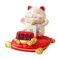 Miniatyrbillede 1 af 4: Lucky Cat Smartphone Stand Sød Håndfri Funktionel til Bilinstrumentbræt Hjemmekontor Skrivebord Tiltræk Rigdom