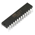 Miniatyrbild 2 av 5: DIP28 Mikrokontroller IC-krets Flashbaserad 8-bitars CMOS Stöder I2C SPI UART/USART