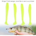 Miniatyrbilde 3 av 5: 50 stk Myke Lokke Agner, 4,5 cm Plast Lokker T-hale Grub Orm Lokker