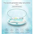 Miniatyrbilde 4 av 5: Elektrisk neglefil for baby, ingen skarpe klør som skader, 6 i 1 sikkerhetstrimmerklipper