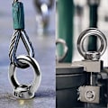 Miniatyrbilde 3 av 5: 10 stk Rustfritt Stål Ringmutter, M8 Løfteøye Mutter, Jernvare Øye Mutter, Hunn Feste Tråd Mutter For Løftetilbehør, Overflatepolering, Sølv