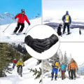 Miniatyrbild 3 av 3: Skidläderhandskar för män vinterpekskärm plus sammetstjocka körmotorcykelhandskar Black Shape2