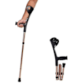 Miniatyrbillede 1 af 4: Foldbare Albue-Arm Voksen Krykker, Højdejusterbar Arm Manschet Momentum, Bærbar