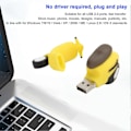 Pikkukuva 3 / 3: Muistitikku 2.0 USB-muistitikku Pendrive Datatallennus Sarjakuva Sähköauto Nukke Keltainen 64GB
