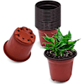 Miniatyrbilde 2 av 5: 100 stk. 10 cm Plast Planteskolepotter, Potter Frøplanter Blomster Plantekontainer Frøstartpotter for Frøplanter, Stiklinger