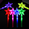 Miniatyrbillede 4 af 4: Lysende Tryllestav Legetøj LED Glow Sticks til Fødselsdag Glødende Fest 35 cm Lang (Farve: Gul)