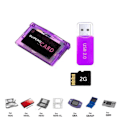 Pikkukuva 3 / 5: SuperCard Mini Micro-SD -korttisovitin + 2 Gt muistikortti GBA SP GBM IDS NDS NDS Lite -pelikaseteille