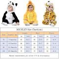 Miniatyrbild 3 av 5: Unisex baby Vinter Höst Flanell Huva Romper Cosplay Jumpsuit Hög kvalitet Duck 2 5 Months