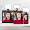 Miniatyrbillede 3 af 3: 1/2 stk. Bærbar Mini Selfie Fill Light Genopladelig 3 Tilstande Justerbar Lysstyrke Clip On Til Mobiltelefon Computer Fill Light