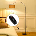 Miniatyrbillede 3 af 3: 4 stk. Inline Ledningskontakt Tænd/Sluk Knap 10A 250V Inline Strømkontakt med LED Lys til Bordlampe Skrivebordslampe Sengelampe (Sort)