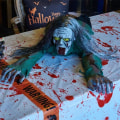 Miniatyrbild 5 av 5: Halloween-dekor, 43,3-tums berörings- och röstaktiverad krypande zombie, skräckgenombrott Animerad Halloween Zombie-rekvisita