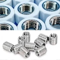 Miniatyrbillede 5 af 5: 10 stk. Indsatsmøtrik, hungevindindsats M8*1,25 han M10*1,5 lang 12 mm bundhul 9,0 mm rustfrit stål monteringsmøtrik reparationsgevindmuffe sokkel Scr