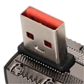 Pikkukuva 4 / 4: Suorakulmainen USB-uros - Type C -naarasadapteri 120 W, jopa 10 Gbps, sinkkiseoskuori, 3.1 USB A - C OTG -adapteri