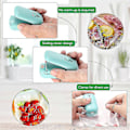 Miniatyrbilde 4 av 5: Mini Poseforsegler, 2 i 1 Bærbar Forsegler & Kutter, Varmeforsegler for Vakuumposer, Håndholdt Pose Varmeforseglingsmaskin for Potetgullposer, Plastmat B
