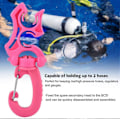 Miniatyrbillede 2 af 5: Bedste dykker slangeklemme, Dykning Dobbelt Slangeklemme Justeringsholder Lås Hurtigudløser Snor til Dykning Snorkling