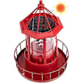 Miniatyrbild 5 av 5: LED-solcellsdriven fyr, 360 graders roterande utebelysning A