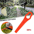 Miniatyrbillede 2 af 2: 50 stk. knive til plæneklipper til RT250 havetrimmer tilbehør