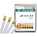 100 pH-testremsor. Solros-testpapper. Mätområde 4,5-9. Universellt indikatorpapper. Surhetstest för akvarier och dricksvatten.