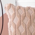 Miniatyrbillede 3 af 5: Sæt med 2 bløde plys korte uld velvet dekorative pudebetræk luksus stil pyntepudebetræk pudebetræk til sofa soveværelse firkantet lysebrun 22x22
