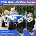 Miniatyrbillede 4 af 5: 2 stk. erstatning for gearkasse RS555 24V 30000RPM højhastigheds drivmotor gearkasse, til børnekørsel