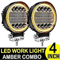 Pikkukuva 2 / 5: 2x 4 Tuuman 200W LED Työvalo Combo Spot Flood Off Road Ajo Sumuvalo
