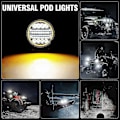 Pikkukuva 5 / 5: 2x 4 Tuuman 200W LED Työvalo Combo Spot Flood Off Road Ajo Sumuvalo