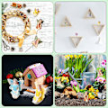 Miniatyrbillede 4 af 5: 2023 - 6 stk. Have Mini Fe Mini Have Statue Fe Ornamenter Til Feer Udendørs Have Terrasse