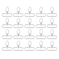 Miniatyrbillede 2 af 5: 20 stk. taskelukninger i zinklegering drejelige udløserclips nøglering nøglekroge (38 mm)