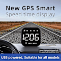 Miniatyrbillede 5 af 5: GPS Speedometer Extend Digital Display Køretøjs Odometer Trip Meter Kursus Overspeed Alarm