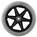 Miniatyrbillede 2 af 5: 6in 5 Huls Massivt Hjul PU Kørestols Rollator Hjul Nav Udskiftning 608ZZ Metalleje