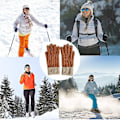 Miniatyrbild 5 av 5: Vinter Touchscreen Stretch Thermal Magic Handskar Varm Ull Stickad Tjock Fleece Style3