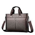 Miniatyrbillede 1 af 5: LINGZHIDAISHU Business Herre Dokumentmappe Høj Kvalitets Håndtaske Læder Herre Laptop Taske Messenger Taske M