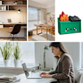 Miniatyrbilde 5 av 5: 3D-printet søppelkassebrann skrivebordsfigur morsomt tilbehør ornament søppelkassebrann pennholder spøkegave