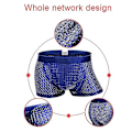 Miniatyrbild 2 av 4: 4 STK Boxer för män Mesh Able Shorts för män Dark Blue S