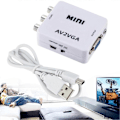 Miniatyrbilde 2 av 3: Mini High Definition AV til VGA Video Konverter Boks AV til VGA Video Adapter Audio Konverter