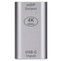 Miniatyrbild 2 av 2: JORINDO Typ C till DisplayPort Konverter Typ C Hona till Mini DP Hona Adapter 4K 60Hz
