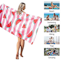 Miniatyrbild 3 av 5: tryckt badstrandhandduk, snabbtorkande sandfri sitthandduk, tryckt strandhandduk