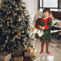 Miniatyrbild 3 av 5: Jultomten Klänning För Flickor Pojkar Elf Cosplay Nyår Glänsande Paljett Grön Röda Kläder Xmas Strumpor Hatt 2023 1 kids 130cm