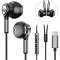 Miniatyrbillede 1 af 5: USB-C Hovedtelefoner til Samsung Galaxy & iPad Pro, In-Ear med Mikrofon, Perfekt til Lytning på Farten.