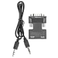 Miniatyrbillede 2 af 2: HD Multimedia Interface Hun til VGA Han Konverter med 3.5mm Lydkabel til Bærbare Computere, PCs og Skærme
